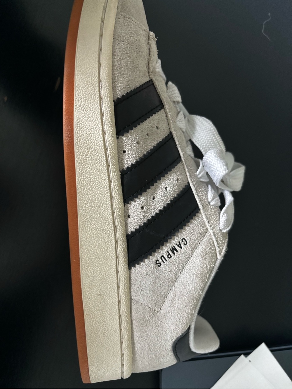 Adidas Campuses women’s sneakers gray with black stripes